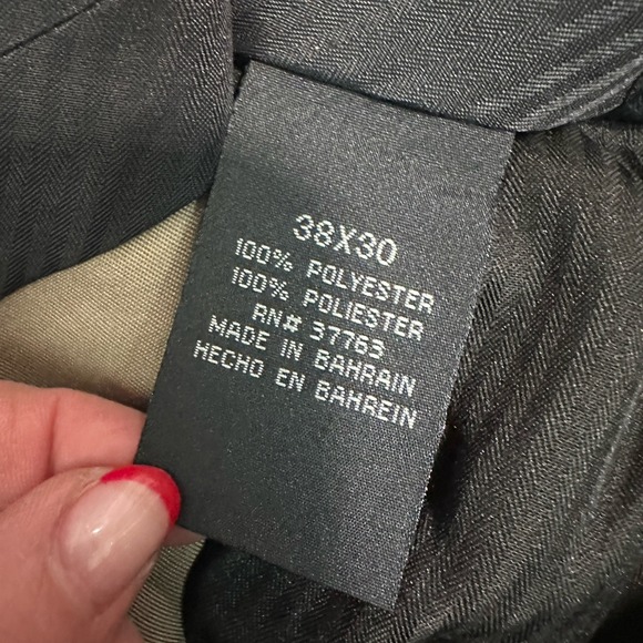 Savane Platinum Chino Dress Pants 38x30 Mid Khaki Straight Fit NWT - Picture 4 of 5